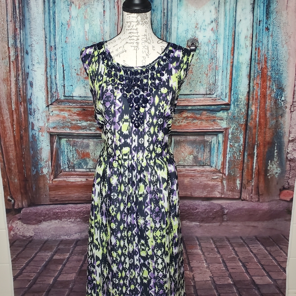 Jessica London Pattern Dress - Picture 1 of 3